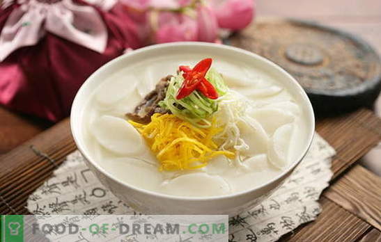 Soupe coréenne - parfumée, chaude et puissante! Recettes de soupes coréennes: avec daikon, fruits de mer, nouilles, chou, tofu