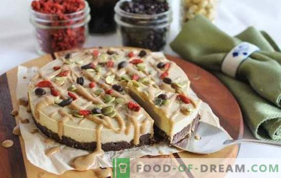 Raw food cake - sweet with good. Recipes for raw food cakes based on nuts and dried fruits