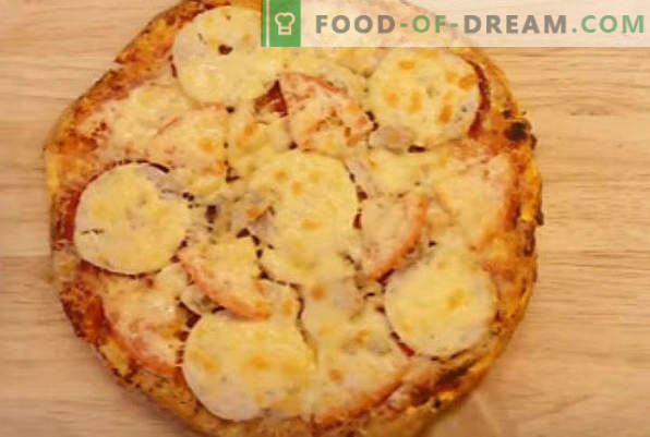 Pizza dans une casserole pendant 10 minutes, recette pas à pas, avec kéfir, sur pain, avec jambon, avec mayonnaise