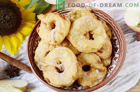 De délicieux beignets aux pommes en 20 minutes. Délicatesse originale pour enfants et adultes