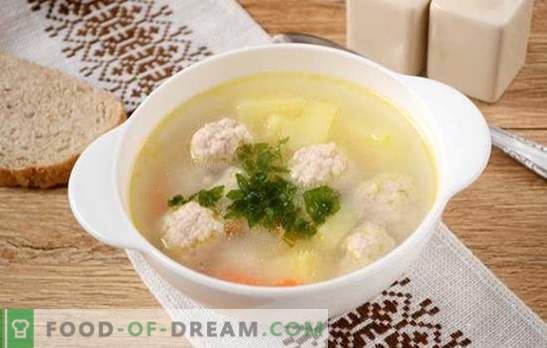 Sopa con albóndigas de cerdo picadas: ¡receta de foto! Sopa ligera y nutritiva para toda la familia en 45 minutos