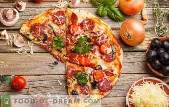 La pizza aux tomates, à la saucisse et au fromage est un plat universel pour toutes les occasions. Les meilleures recettes pour une pizza appétissante avec des tomates, des saucisses et du fromage