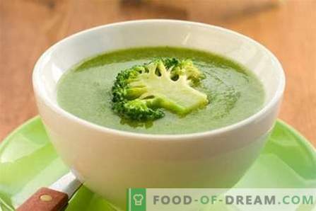 Soupe au brocoli - les meilleures recettes. Comment bien et savoureux cuire la soupe au brocoli.