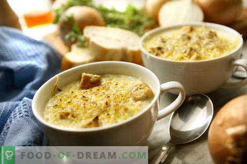 Soupe à l’oignon - les meilleures recettes. Comment bien et savoureux cuire la soupe à l'oignon.