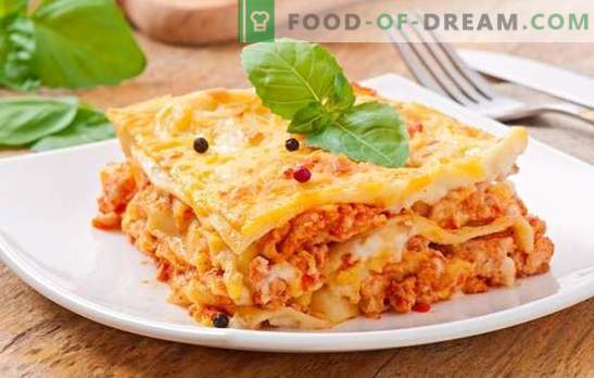 Lasagnes Bolognaises - le dîner sera italien! Recettes populaires lasagne nourrissante 