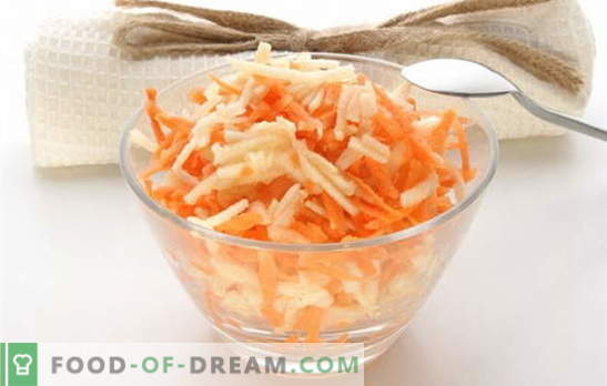 Comment faire cuire une salade de carottes dans la salle à manger, pourquoi est-ce si savoureux? Salade de carottes dans la salle à manger - recettes maison!