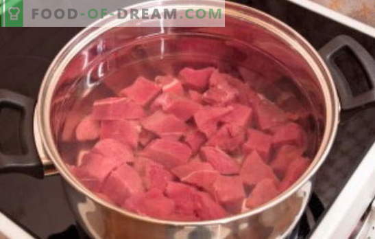 Combien cuire le bœuf pour la soupe? Combien cuire le bœuf pour bouillon, salade ou aspic: la finesse de la cuisson de la viande