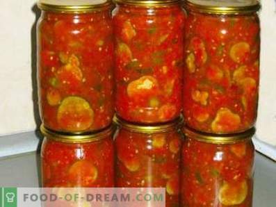 concombres à la sauce tomate pour l'hiver